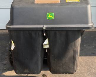 John Deere E120 Riding Lawnmower w/Bagger and 81 Hours of Use