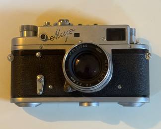 Soviet USSR Mir Rangefinder Camera & Jupiter Lens & Case