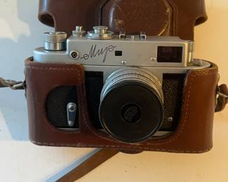 Soviet USSR Mir Rangefinder Camera & Jupiter Lens & Case
