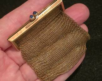 Vintage chain ring coin purse