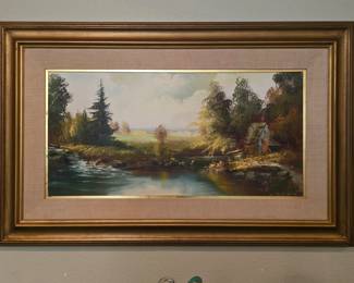 Original oil painting signed URBAN