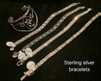 Sterling silver bracelets