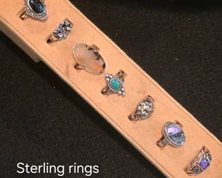 Sterling silver rings