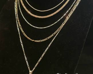 Sterling silver necklaces