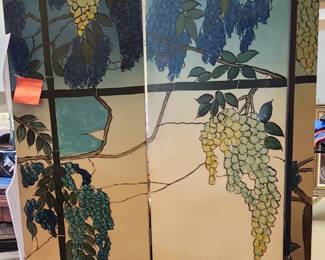 25 $250.00 Lacquer screen four panels Asian
