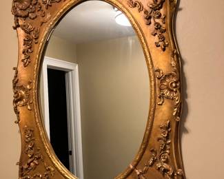 30 $220.00 Gold mirror Victorian style 33Wx50T