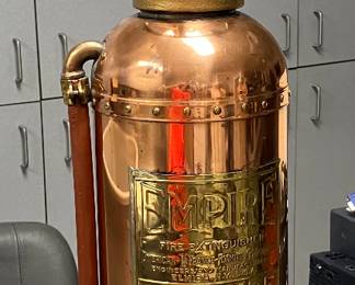 19 $180.00 Vintage Copper Extinguisher by Empire 10x35