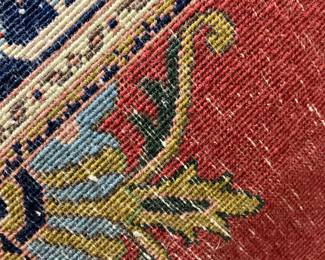 3 $400.00 Karastan Williamsburg rug 10x14 coral/navy/light blue