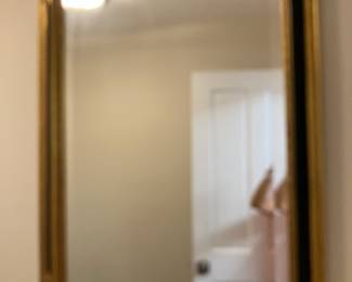 29 $68.00 Black & gold wood mirror 30Wx42H