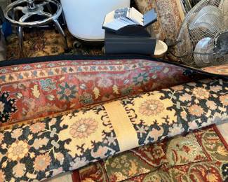 3 $400.00 Karastan Williamsburg rug 10x14 coral/naby/light blue
.