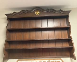 039 $150.00 Shelve with star 56Wx9Dx44H