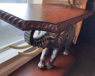 *46 $300.00 Elephant table 39Wx17Dx31W