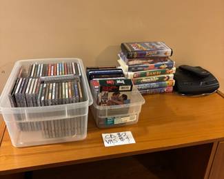 CDs, VHS