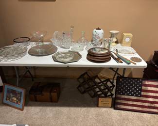 Sterling Silver, crystal, and other quality souveniers.