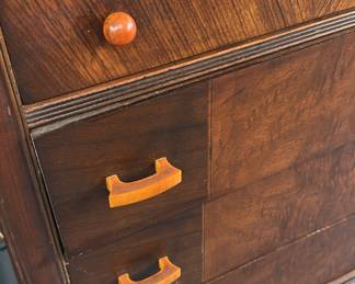 Antique Waterfall Dresser