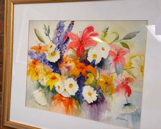 Watercolor Print Signed and Dedicated