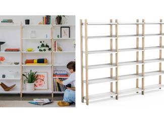 three piece Floyd Shelf System, gently used. please contact us for more information. will not be physically at the sale, but we can arrange pickup.