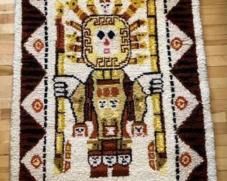 vintage aztec rug