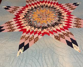 Vintage Lone Star quilt