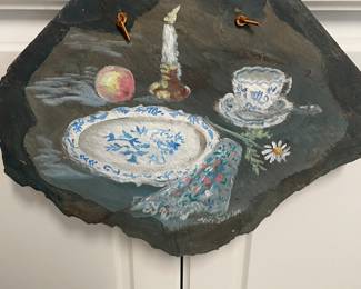 Hand painted slate 