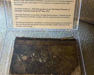 Antique Swedish Daily Devotional Book