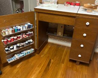 Vintage Sewing Machine Table (No Sewing Machine)