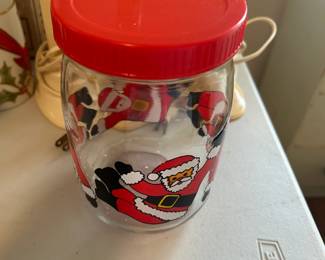 Vintage, Made in France Santa Jar