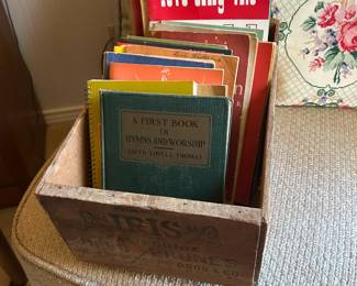 Lots of sheet music and music books