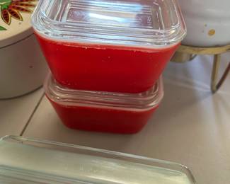 Vintage Red Pyrex
