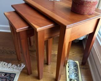 Hand made nesting tables