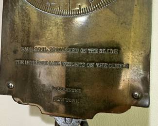 Antique brass scale