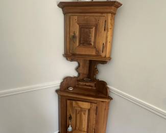 Antique corner cabinet