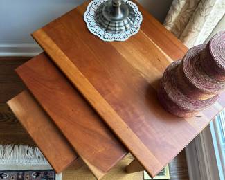 Hand made nesting tables