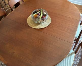 1960's teak dining table with chairs.