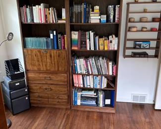 Campaign style bookcases.