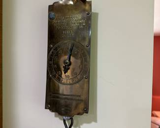Antique brass scale