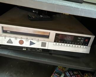 Vintage stereo equipment.