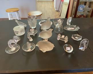 Lalique crystal collection.