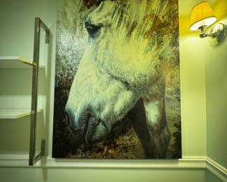 Large statement horse painting $65