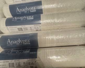 Paintable luxury vinyl wallpaper, $5 per roll