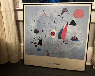 Joan Miro print. $25