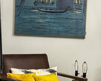 Carlos of Hollywood large painting, $125
Brown chair
$75