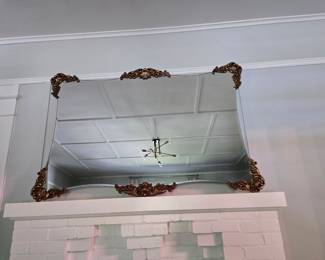 Huge French embellishedmantle mirror $100