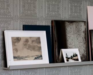 Paintable luxury vinyl wallpaper, $5 per roll