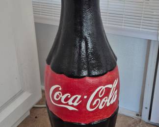 RARE! Vintage cement / concrete Coca Cola Bottle 