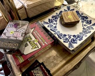Unopened games and beautiful dishes