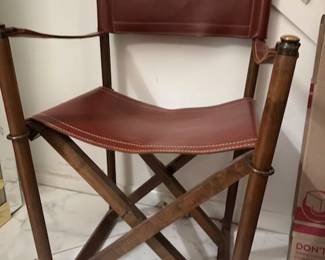 Leather director's chair