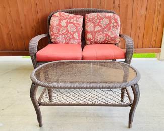 Outdoor Loveseat & Table