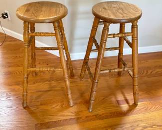 Wooden Spindle Barstools