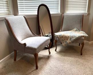 Wall Mirror, Chairs & More